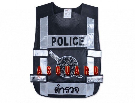 เสื้อจราจรตำรวจ รุ่น BL-6245U สีดำ YAMADA