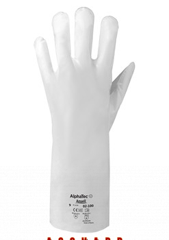 ถุงมือป้องกันสารเคมี AlphaTec ® 02-100 ก่อนหน้านี้เรียกว่า: Barrier