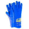 LWG14BLUEถุงมือหนังซับรอบกันความร้อนสีน้ำเงิน 006